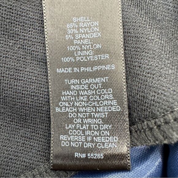 Express Knit Sequin Panel Mini Skirt Blue Black Size 4 - Picture 9 of 11